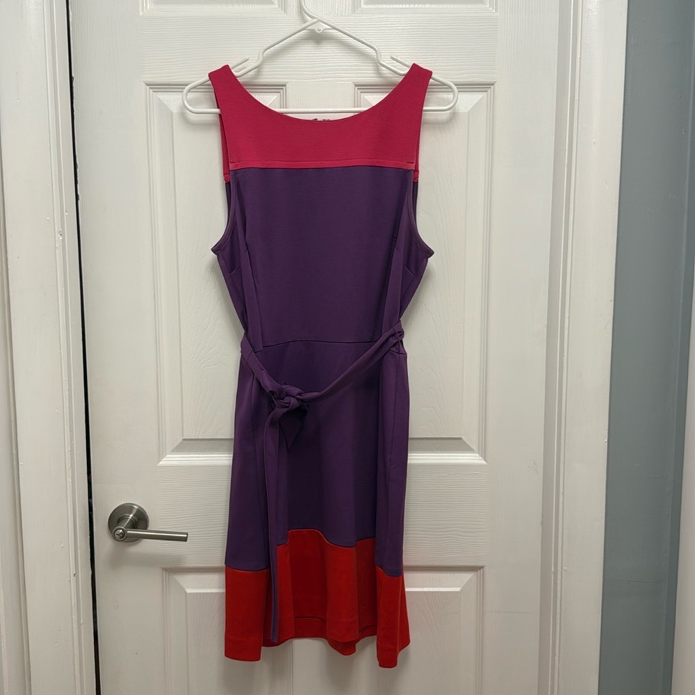 Elle Purple Color Block Dress